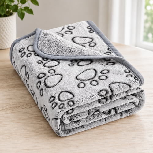 Ultra Soft 220 GSM Flannel Pet Blanket for Dogs & Cats – Machine Washable Cozy Throw for Small & Medium and Large Pets, Sofa, Bed, Car & Kennel