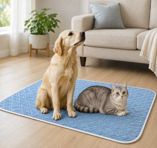 Pet Cooling Pad for Dogs & Cats – Summer Cooling Mat for Small, Medium & Large Pets