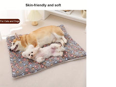Luxury Thick Plush Dog Bed & Cat Bed – Washable Pet Mat for Small Dogs & Cats | Soft All-Season Crate & Sofa Bed