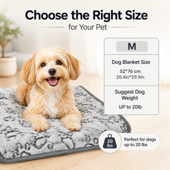 Ultra Soft 220 GSM Flannel Pet Blanket for Dogs & Cats – Machine Washable Cozy Throw for Small & Medium and Large Pets, Sofa, Bed, Car & Kennel