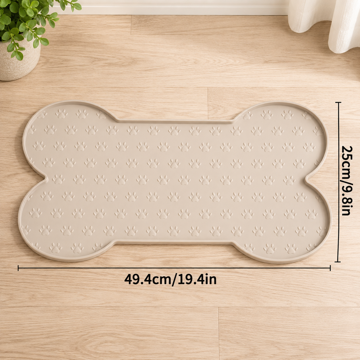 Premium Waterproof Pet Feeding Mat | Non-Slip Dog & Cat Food Bowl Placemat with Raised Edge
