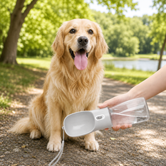 Premium Portable Dog Water Bottle | Leakproof Pet Water Dispenser for Travel, Walking & Hiking