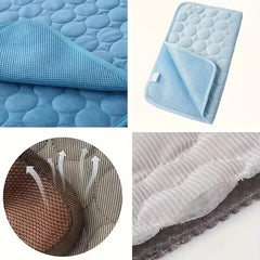 XL Pet Cooling Mat for Dogs & Cats | Washable Cooling Pad | Absorbent, Non-Slip Summer Sleeping Mat for Large Dogs