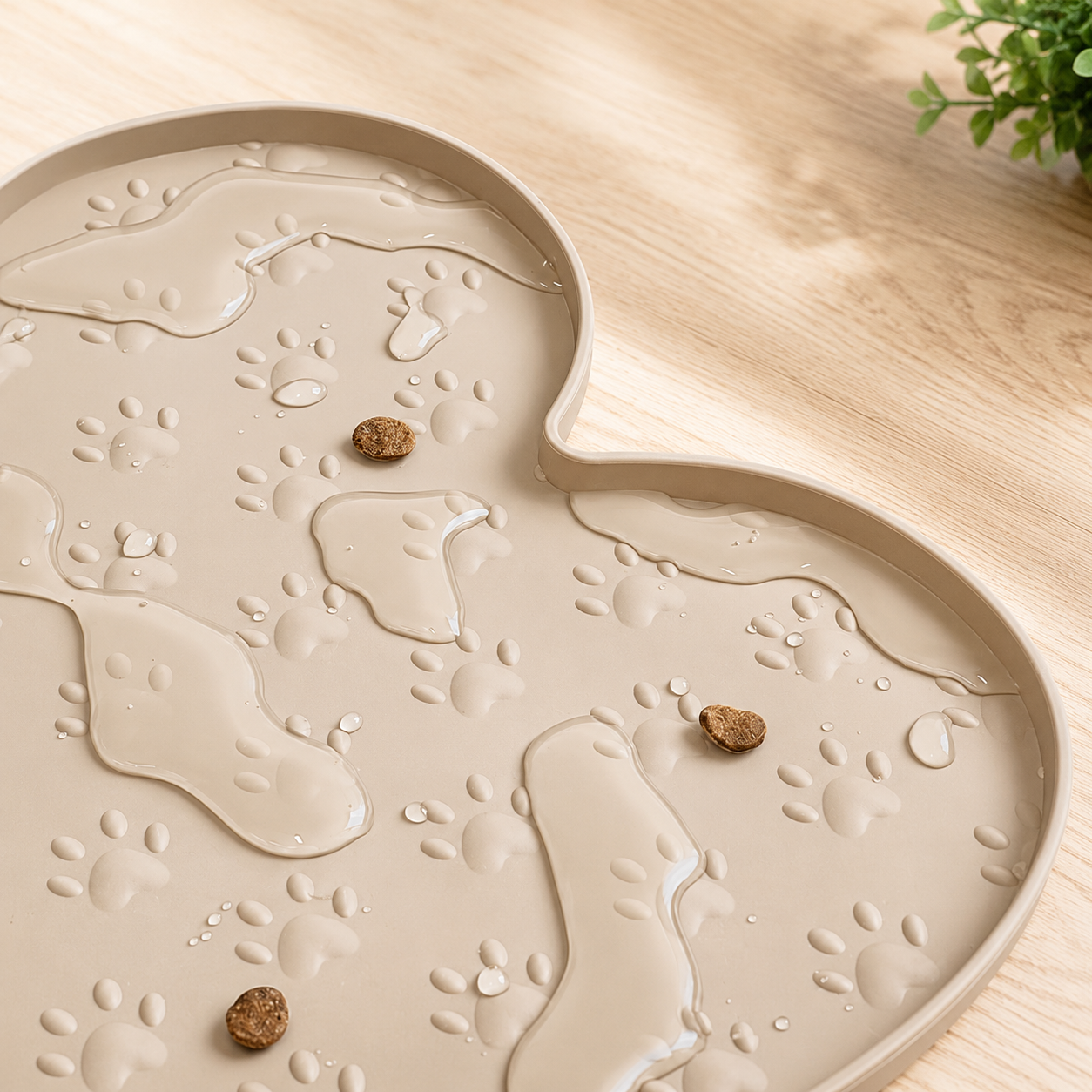 Premium Waterproof Pet Feeding Mat | Non-Slip Dog & Cat Food Bowl Placemat with Raised Edge