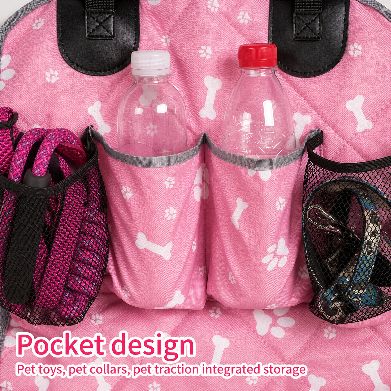 Premium Dog Car Seat Bed | Cozy Pet Travel Basket with Anti-Scratch Protection